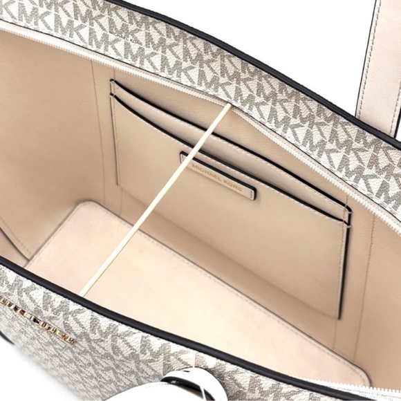 Michael Kors Pratt Large Signature Logo Tote Bag & Double Zip Wallet (NWT) - Picture 8 of 13